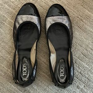 Tod’s Leather Ballet Flats - size 10